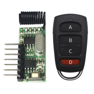 433.92MHz Wireless RF 4-Channel ASK Transmitter and Receiver Module, Superheterodyne RX