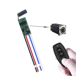 433.92MHz Wireless RF Relay Receiver Module DC 3.6V 6V 12V 1CH Remote Control Switch and Transmitter for Forward and Reverse DIY