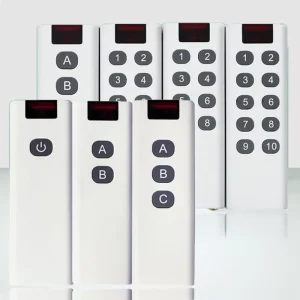 433MHz 1000m Long Range 1/2/3/4/6/8/10-Key Wireless Controller for Smart Home LED Garage Switches