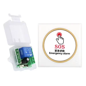433MHz 315MHz DC12V 1CH 10A RF Remote Control Switch Transmitter and Receiver for Medical Call and Access Control