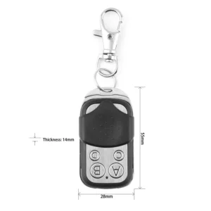 433MHz 4-Channel RF Remote Control Switch, EV1527 Learning Code, for Garage Door Opener