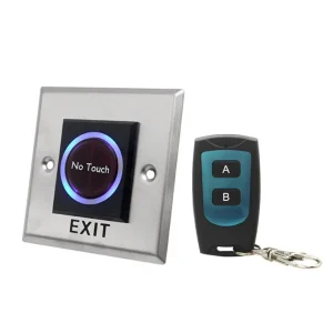 433MHz 86*86mm Wireless DC12V Key Remote Control Switch with Two Buttons 15m Range NO/NC/COM Function