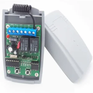 433MHz AC 85V-250V Wireless Remote Control Switch 2-Channel Relay Receiver for Lights and Garage Doors