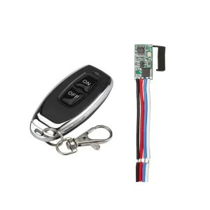 433MHz DC 12V Mini Relay Wireless RF Remote Control Switch, Small Motor Forward/Reverse, LED Light Controller