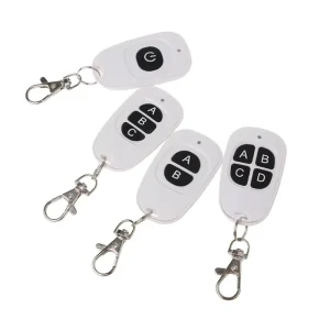 433MHz Remote Control Transmitter 1-4 Buttons, 1/2/3/4 Channel, Wireless RF with EV1527 Code
