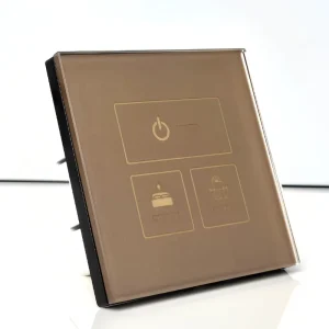 433MHz Smart Glass Touch Lighting Switch 86x86mm RF Wireless Wall Switch