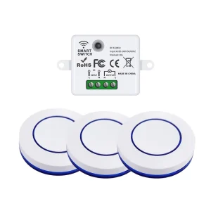 433MHz Universal RF Wireless Remote Control Switch 10A with CR2032 Battery for Home Lights