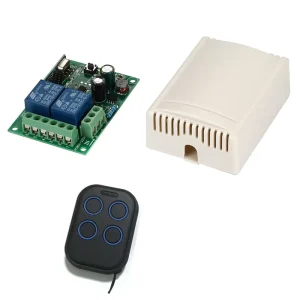 433MHz Universal Wireless Remote Control Switch AC 110V/120V/220V 2-Channel Relay Receiver Module with 2 RF Remote Controls