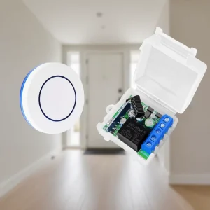 433MHz Wireless Remote Control Light Switch, 110V/220V, 10A Relay Controller, Mini Button Wall Panel