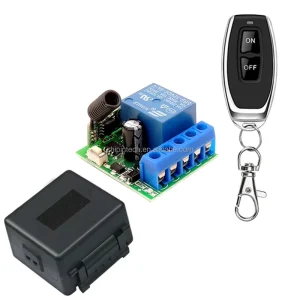 433MHz Wireless Remote Control Switch DC 12V 10A 1CH Relay Receiver for Garage Gate Motor and Light