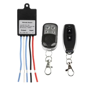 433MHz Wireless Remote Control Switch DC 6V/12V/24V 1-Channel 10A Relay Receiver Module Controller KR2401F KT01 KT05