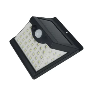 44-LED Solar Wall Lamp Waterproof Outdoor Courtyard Garden Light Human Body Sensor IP65 High-Auto-Low Modes