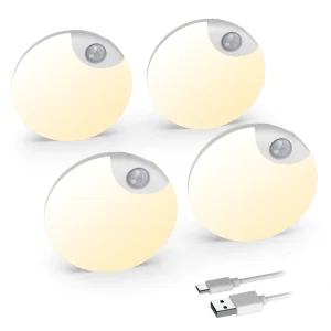 4500K 6000K Motion Sensor Night Lamp Stick-On LED Lights for Stairs Bathroom Closet Kitchen Cabinet