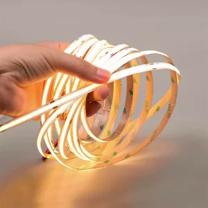 480 LEDs/m COB LED Strip Light 24V 4000K IP20 Dotless Flexible Tape for Cabinet Closet Indoor Linear Lighting