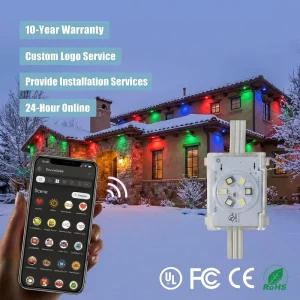 48V IP68 Outdoor Permanent RGBW Pixel Point Light Source 6 LED Christmas Decoration Lights