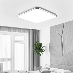 48W Square LED Ceiling Light High Brightness CRI 97 Remote & App Control Surface Mounted Modern for Bedroom Living Room