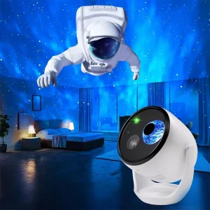 4K Glasses-Free 3D Holographic Star Projector Night Light with 65 Themes LED ABS