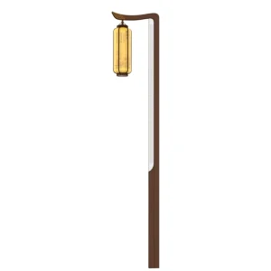 4M Outdoor Chinese Classical Style IP65 AC 14W Garden LED Lamp Remote Control Steel Construction Landscape Lighting Dimmable