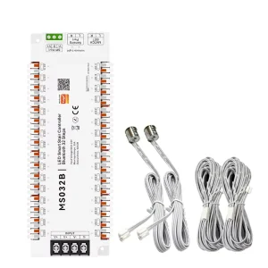 5-24V Wireless LED Stair Light Controller with PIR Motion Sensor, 30m Remote Range, and Dimmer