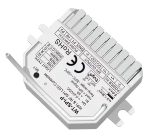5-24VDC WiFi SPI LED Dimmer Controller, RF 2.4G, Push, RGB/RGBW/RGB+CCT Pixel LED Strip, WT-SPI-P