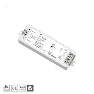 5-36V DC Input CV Dimmable LED Controller with Push-Dim and RF Remote for Single Color LED Strip
