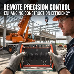 5 Levers Wireless Remote Control 12V 24V Hydraulic Industrial Remote Control for Crane Truck Radio Remote Control IP68 Waterproof