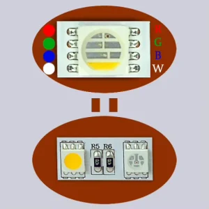 5 Years Warranty RGBW LED Strip Light 5050 4 in 1 60LEDs m DC12V 24V Waterproof Flexible LED Ribbon for Home & Hotel Decoration