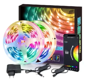 5050 2835 5V 12V BLE WiFi Music-Sensing Intelligent Remote Flexible RGB IP65 LED Strip Light