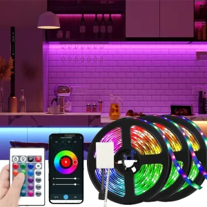 5050 Christmas Decoration Light Indoor Smart Lighting DC12V 2835 5050 RGB LED Strip Lights Wifi Flexible Ribbon Diy Music Sync