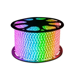 5050 RGB LED Tape Light Strip Outdoor Flexible SMD Waterproof Strip Lamp Smart Remote Control Color Chang Strip Light