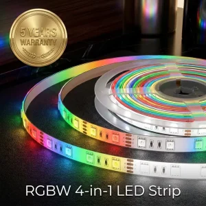 5050 RGBW LED Strip 4 in 1 DC12V 24V Flexible LED Tape Light Shenzhen Factory