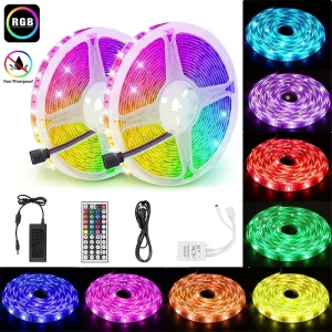 5050 Smart WiFi RGB/RGBW Waterproof Flexible LED Strip Light, IP65, 5m/10m, 12V/24V/220V