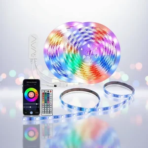 5050 USB LED Strip Light Flexible Soft Tube IP65 Waterproof Metal Remote Control Smart Strip Light