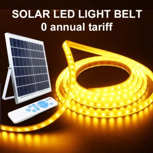 50M 3600 LED Solar Strip Lights Outdoor Waterproof Warm White Fairy String Light Remote Control for Roof and Wedding