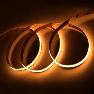 528 LEDs/m Single White COB LED Strip Light 12V 24V Flexible Dotless Linear Tape for Cabinet Stair Architectural Lighting