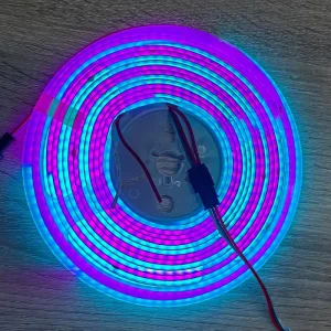 576 LEDs/m SPI RGB COB LED Strip Light DC12V/24V Color Flowing with Multiple Lighting Modes