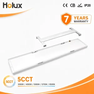5CCT 7 Year Warranty 5600lm 34 40W 140lm W UGR<19 IP20 Quick Fit Clean Modern Surface Mount LED Panel Light for Office Building