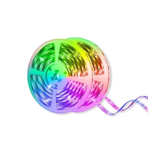 5M/10M/15M Smart 5050 RGB LED Strip Light, IP65, Remote Control, Music Sync, 16 Million Colors