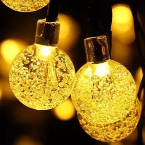 5M 7M 10M LED Solar Crystal Ball String Lights Flash Garden Waterproof Fairy Lamp for Outdoor Garden Christmas Wedding Decor