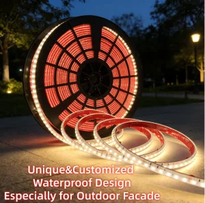 5M 96 LEDs SMD LED Strip 10W/m DC24V 1800K-6500K Dimmable Outdoor Cabinet Gap Light