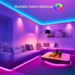 5V 12V 24V 5050 2835 RGB Music Sync Color-Changing Remote App-Controlled Flexible Smart LED Strip Light