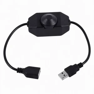 5V 3A USB LED Module Lamp with Rotary Knob, PWM Dimming Controller for Neon Light Strips