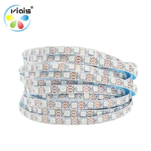 5V Addressable WS2812B 5050 RGB LED Strip Lights, 30/60/144 LEDs, Waterproof