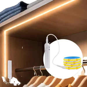 5V COB LED Strip Light PIR Motion Sensor Dimmable Indoor LED Lighting USB Battery Box Flex LED Strip Home LED Lights