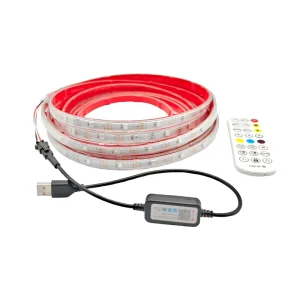 5V LED Full Color Strip Light Smart Magic 5050 Multi color 30D background RGBIC RGB IC Controlled USB Bluetooth APP Fading IP65