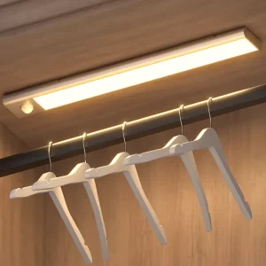 5V LED Night Light with Motion Sensor, Battery Powered, Aluminum, for Kitchen, Closet, Hallway, Bedroom and Staircase