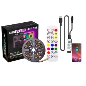 5V LED Strip Light Music and Sound Control Smart TV Backlight Flexible RGB LED Strip