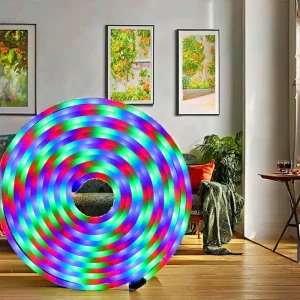 5V RGB LED Strip Light 2m USB IP65 Dimmable with 20-Key Music Controller