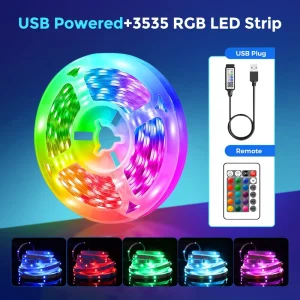 5V RGB Smart LED Strip Light Remote Control Music Sync