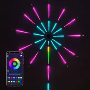 5V USB APP Control Smart Firework RGB LED Strip Light Sound Control Multiple Color